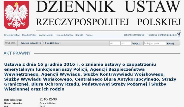 Ustawa dezubekizacyjna od kiedy? Kluczowe daty i ich znaczenie