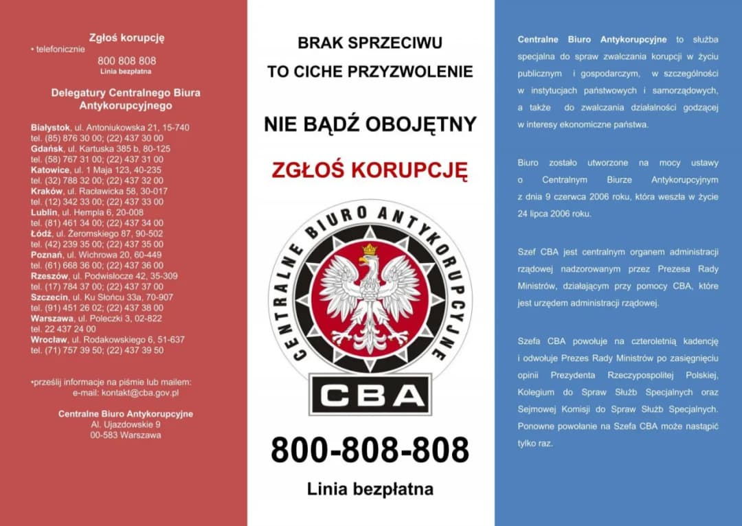 Ustawa o centralnym biurze antykorupcyjnym: kluczowe informacje i funkcje